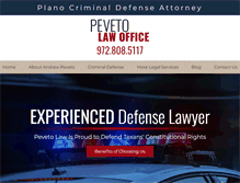 Tablet Screenshot of pevetolaw.com